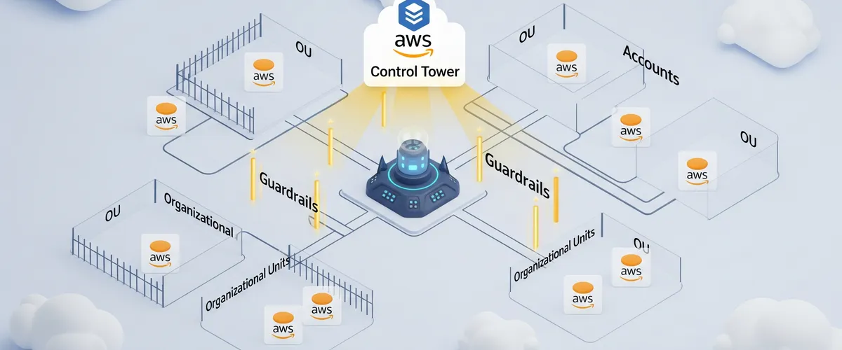 Blog post image for Navigating Growth: Building a Secure and Scalable AWS Environment with a Multi-Account Architecture and Control Tower - Use a multi-account AWS architecture with AWS Control Tower for stronger security, compliance, and simpler management. Includes best practices and FAQs.