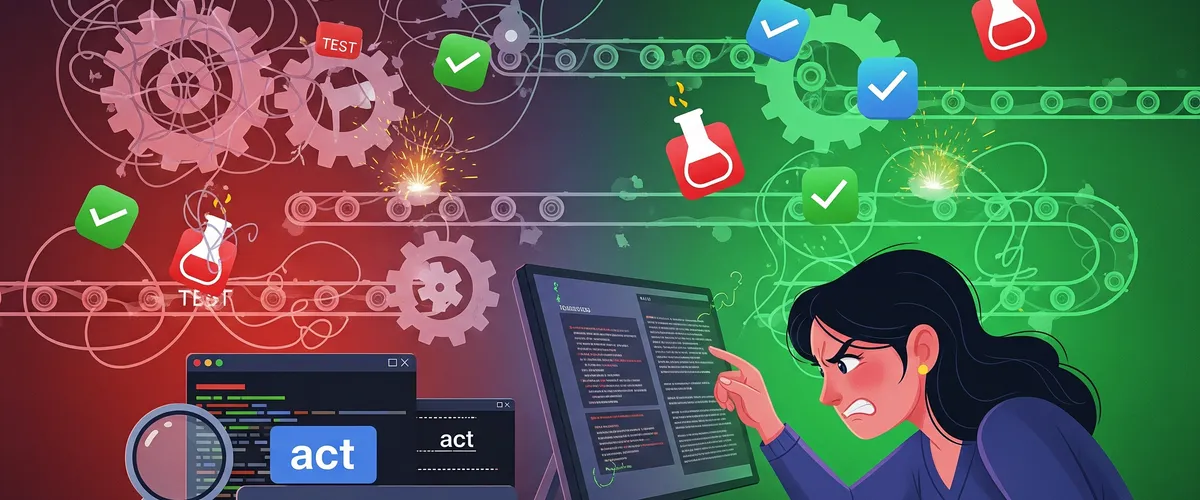 Blog post image for Taming the Chaos: Let's Sort Out Those Flaky CI/CD Pipelines - Learn practical strategies for troubleshooting and preventing flaky CI/CD pipelines. Identify common causes, use debugging tools like GitHub Actions and act, and implement best practices for a more stable development workflow.
