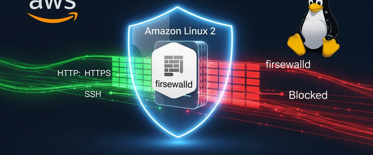 Blog post image for How to Install and Setup FireWall on Amazon Linux 2 - How to install and configure firewalld on Amazon Linux 2, including zones, services, and ports.
